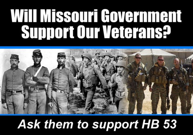 veterans, world war 2, civil war, confederate, union, HB53, Missouri, Government, Monuments